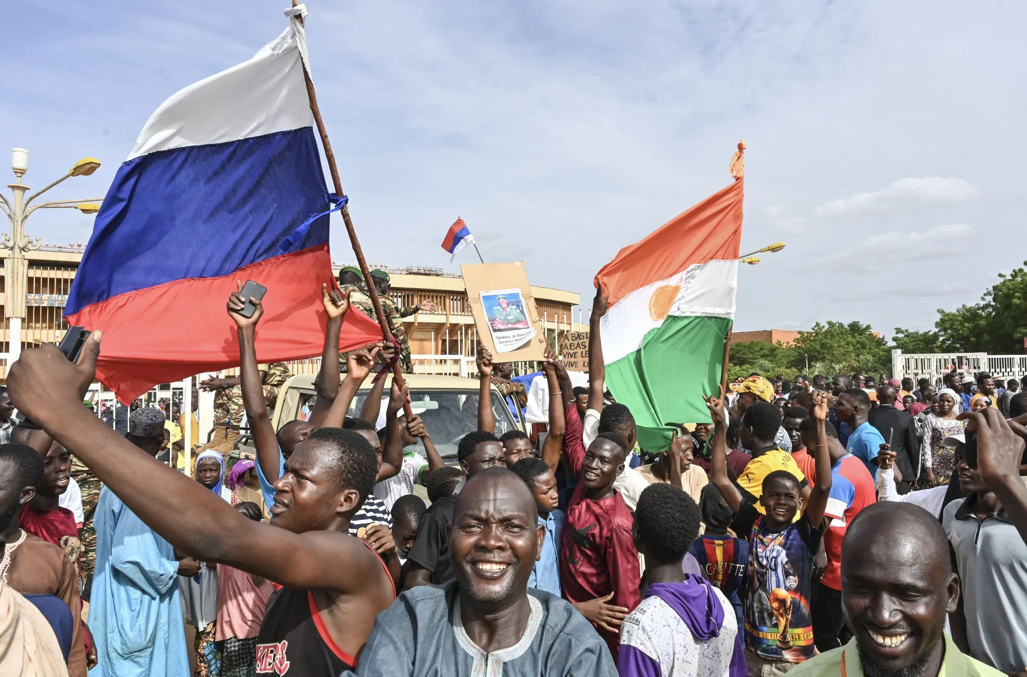 They’re waving Russian flags in Niger.