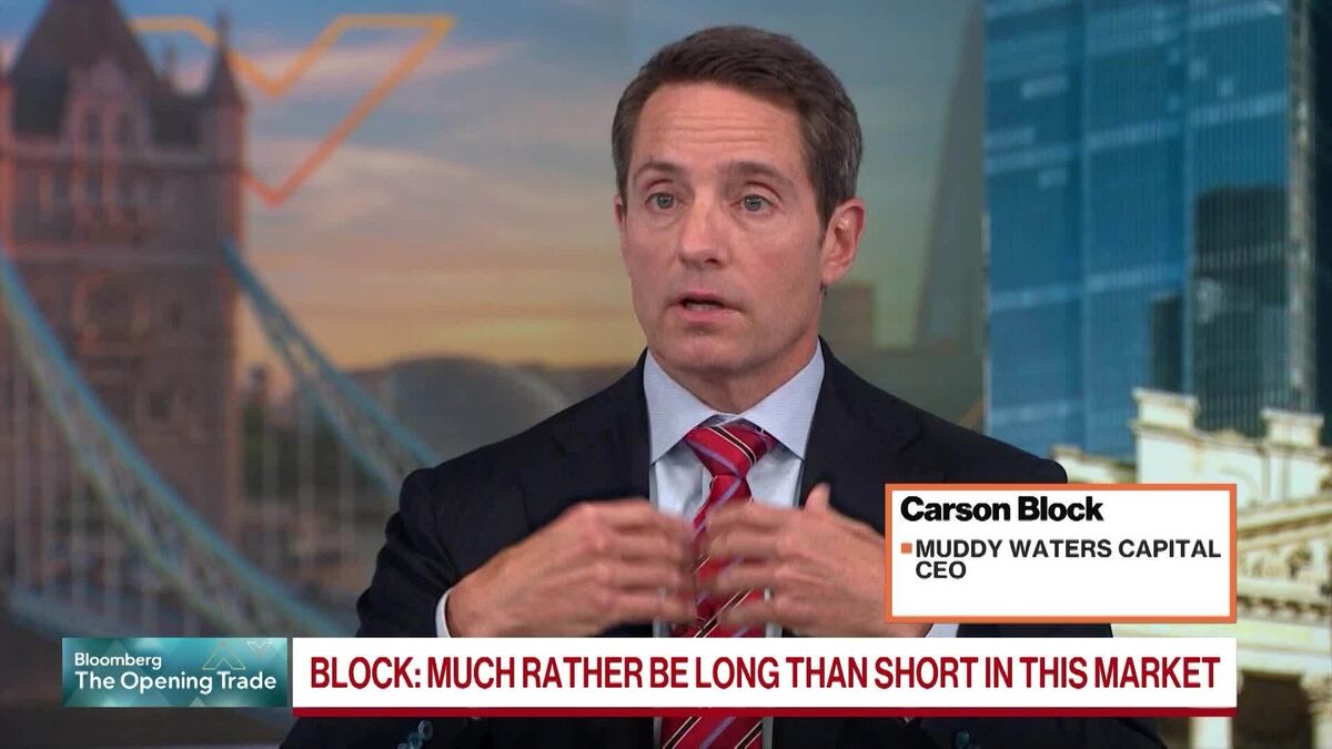 ⚫️ BLOOMBERG: "Carson Block di Muddy Waters Capital analizza Nvidia e il mercato dell'intelligenza artificiale"