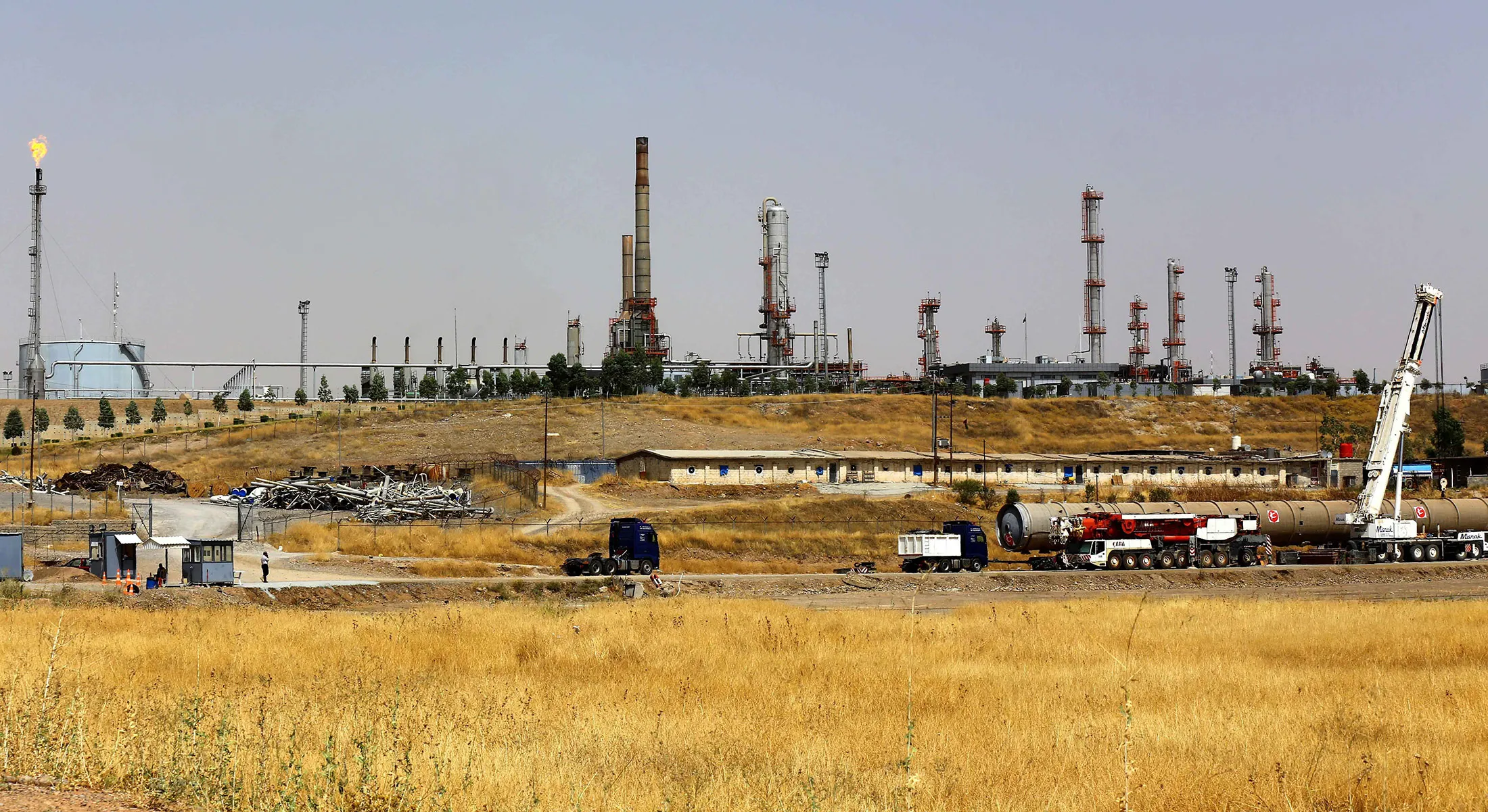 An oil refinery east of Erbil, the capital of Iraqi Kurdistan.

