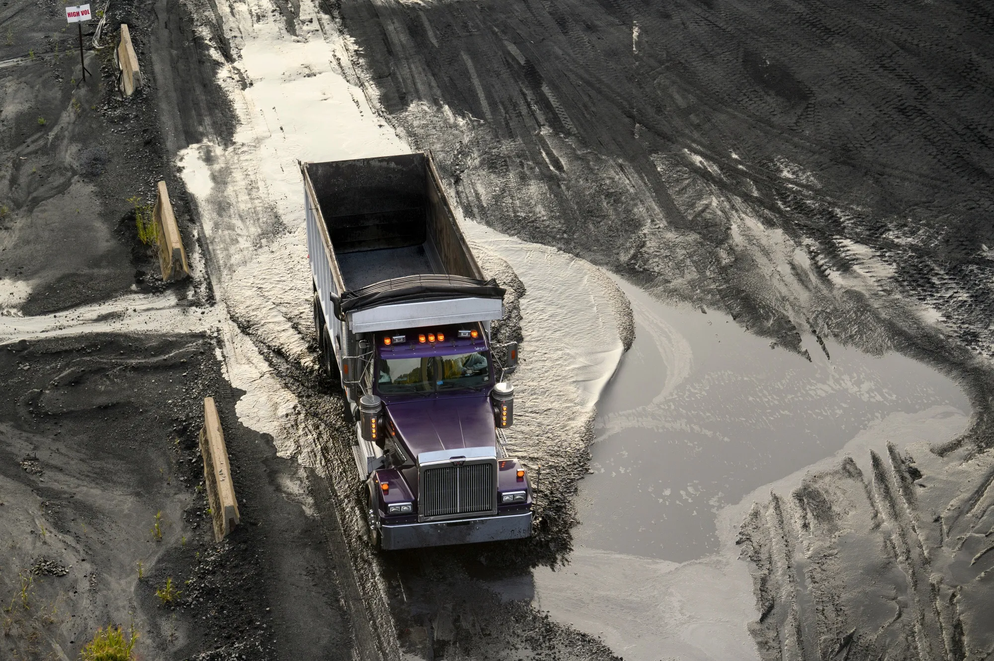 A truck after unloading coal at a processing area near a United States Steel Corp. facility in&nbsp;Pennsylvania.