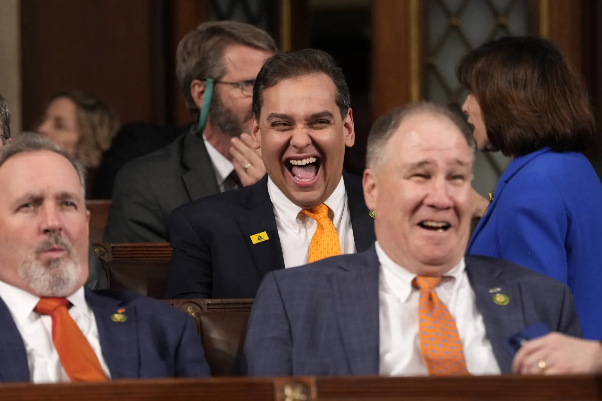 George Santos at the US Capitol on Feb. 7.
