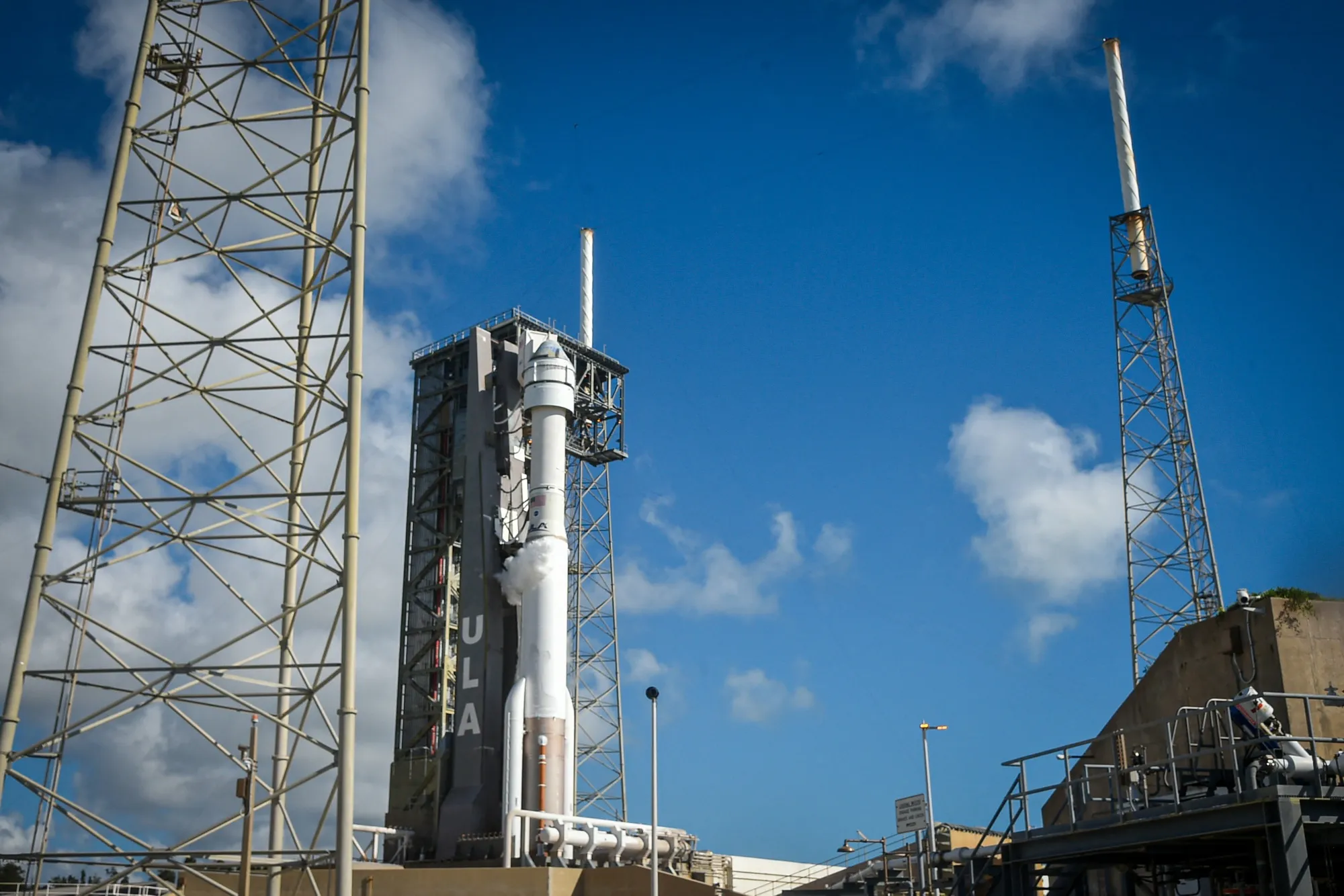 The United Launch Alliance (ULA) Atlas V rocket with Boeing's CST-100 Starliner spacecraft&nbsp;at Cape Canaveral Space Force Station in 2024.