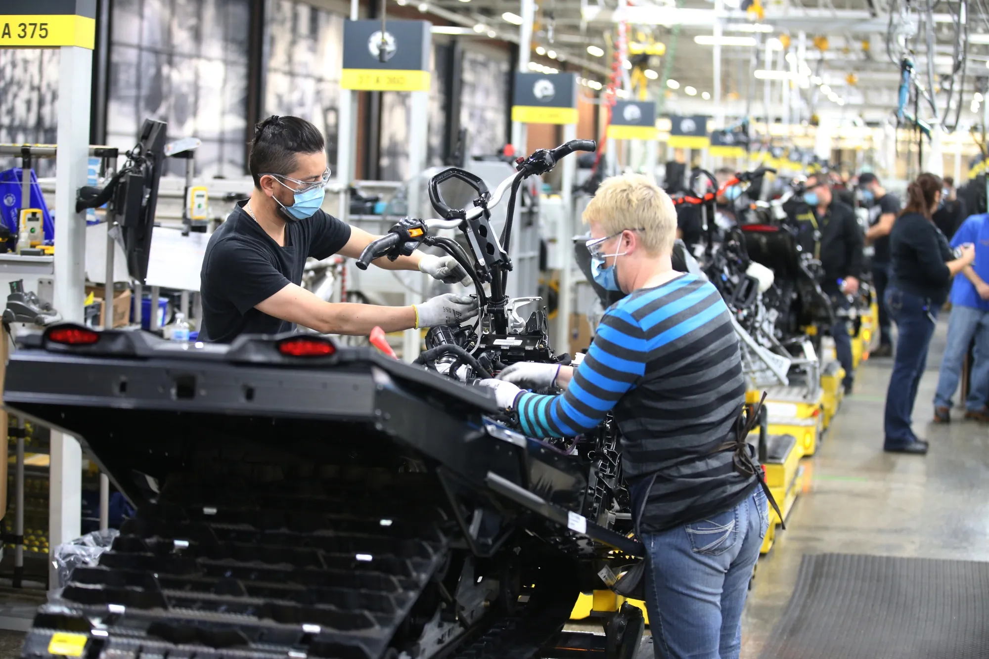 Operations At A BRP Ski-Doo Manufacturing Facility As Staycationers Boost Profits 