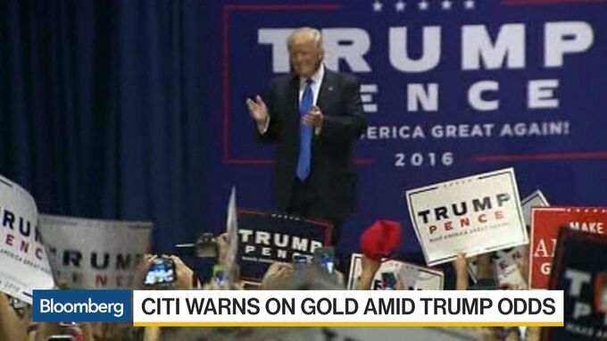 Citi Warns On Gold As Bank Boosts Odds Of Trump Win To 40% - Bloomberg