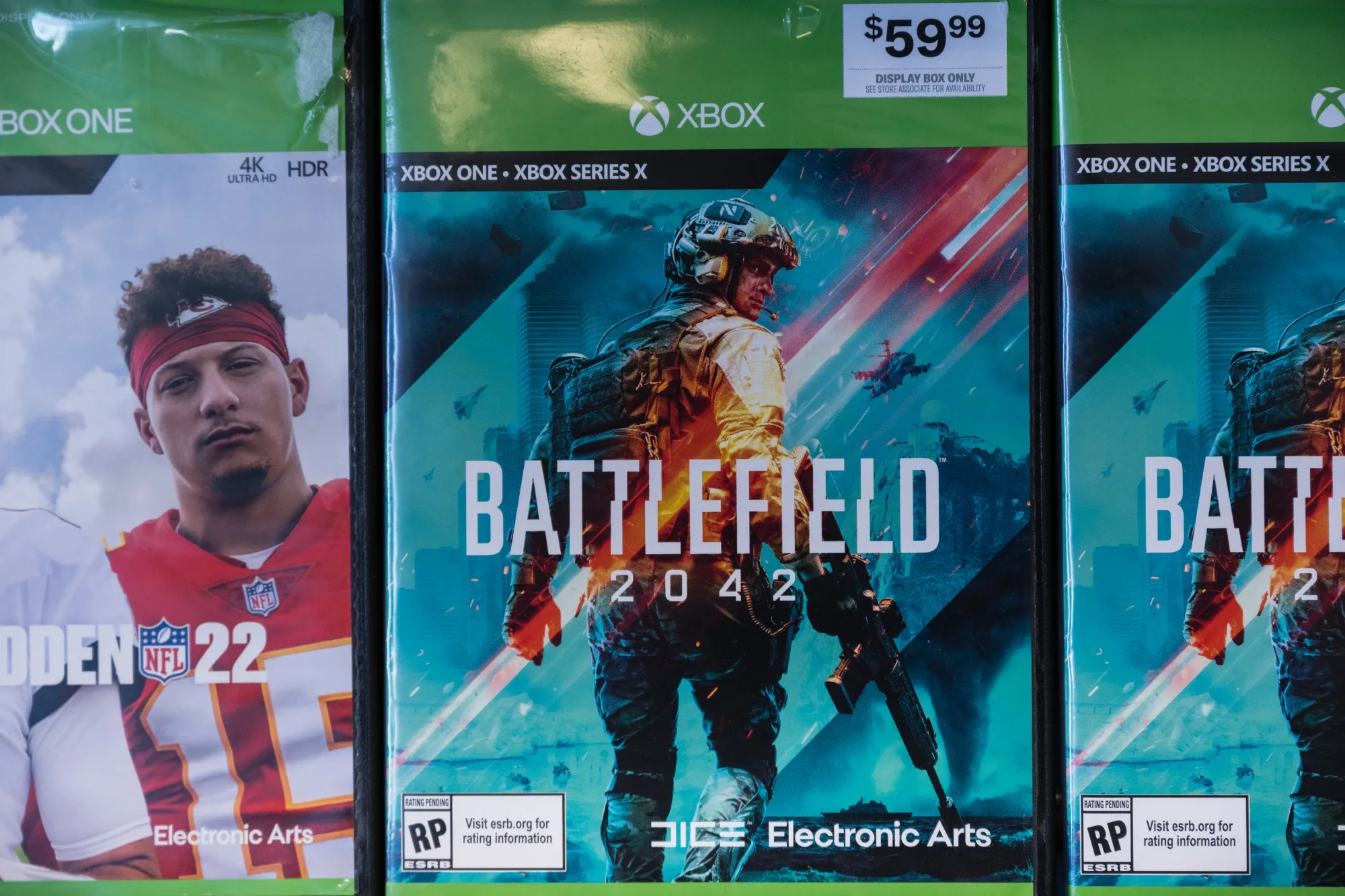 Electronic Arts Battlefield 2042 video games for Xbox consoles.