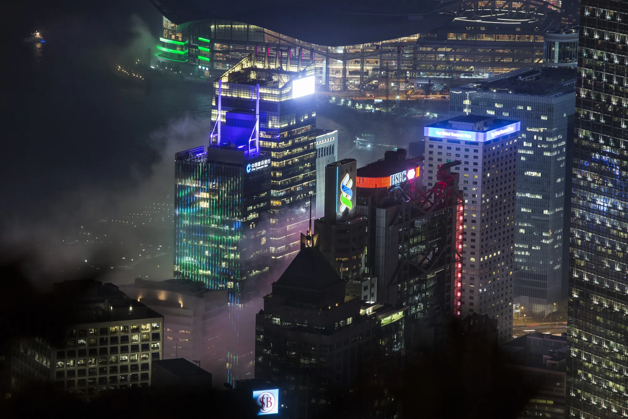 Hong Kong Skyline As China Traders Flee to City In Record Stock-Buying Streak