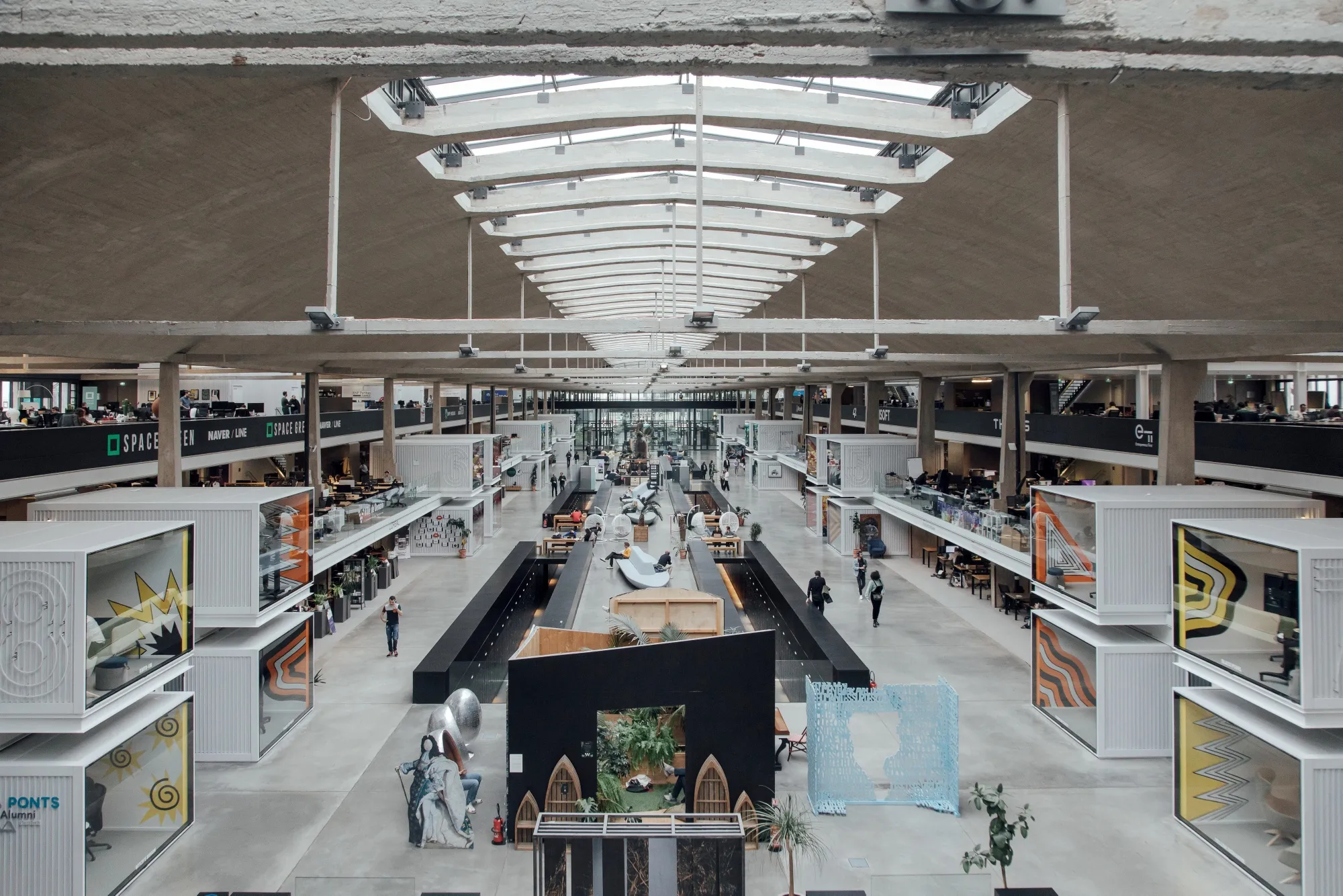 The Station F business incubator for startups in Paris.