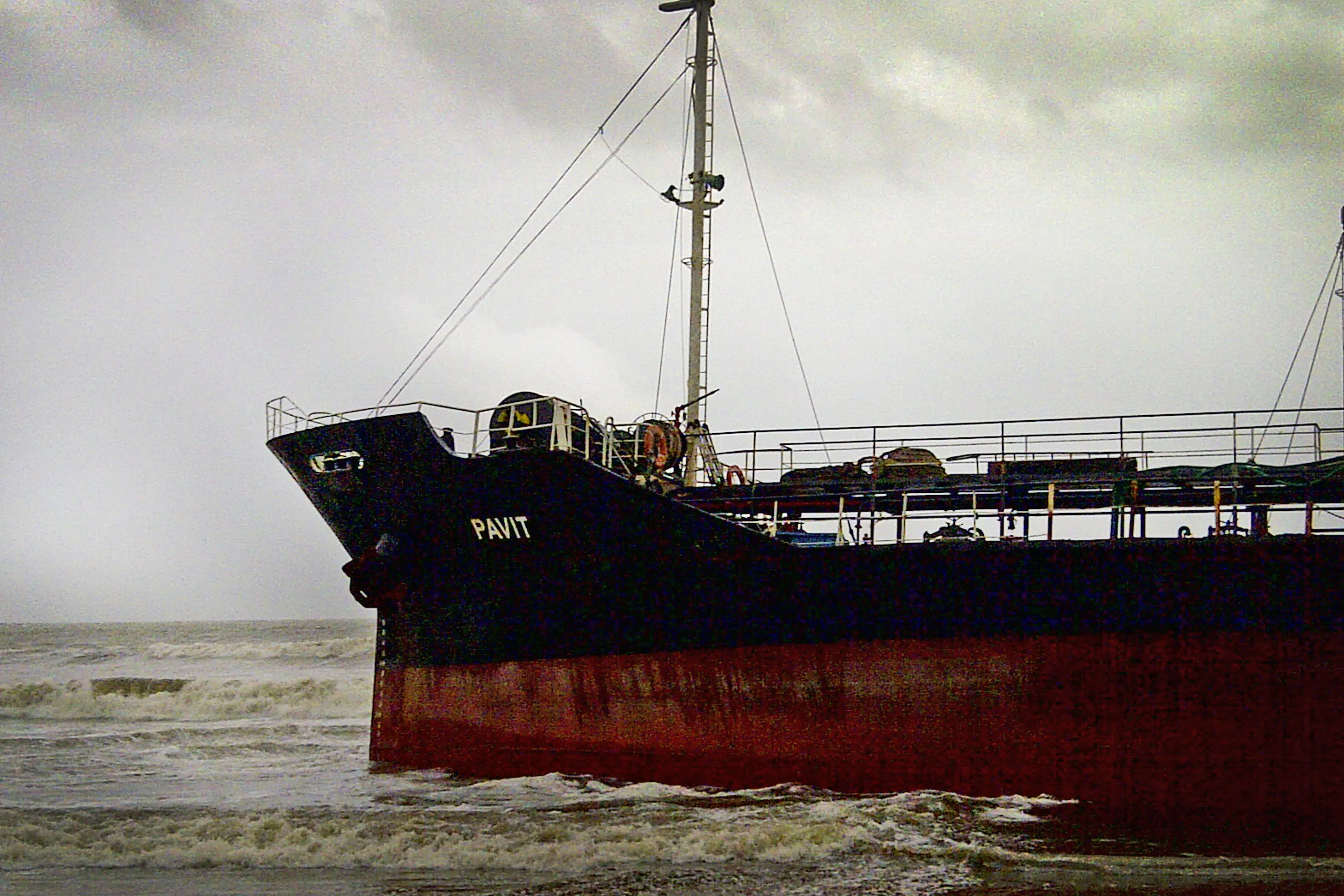 A Russian oil tanker.