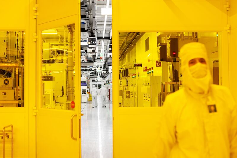 The Globalfoundries semiconductor fabrication plant in Dresden.
