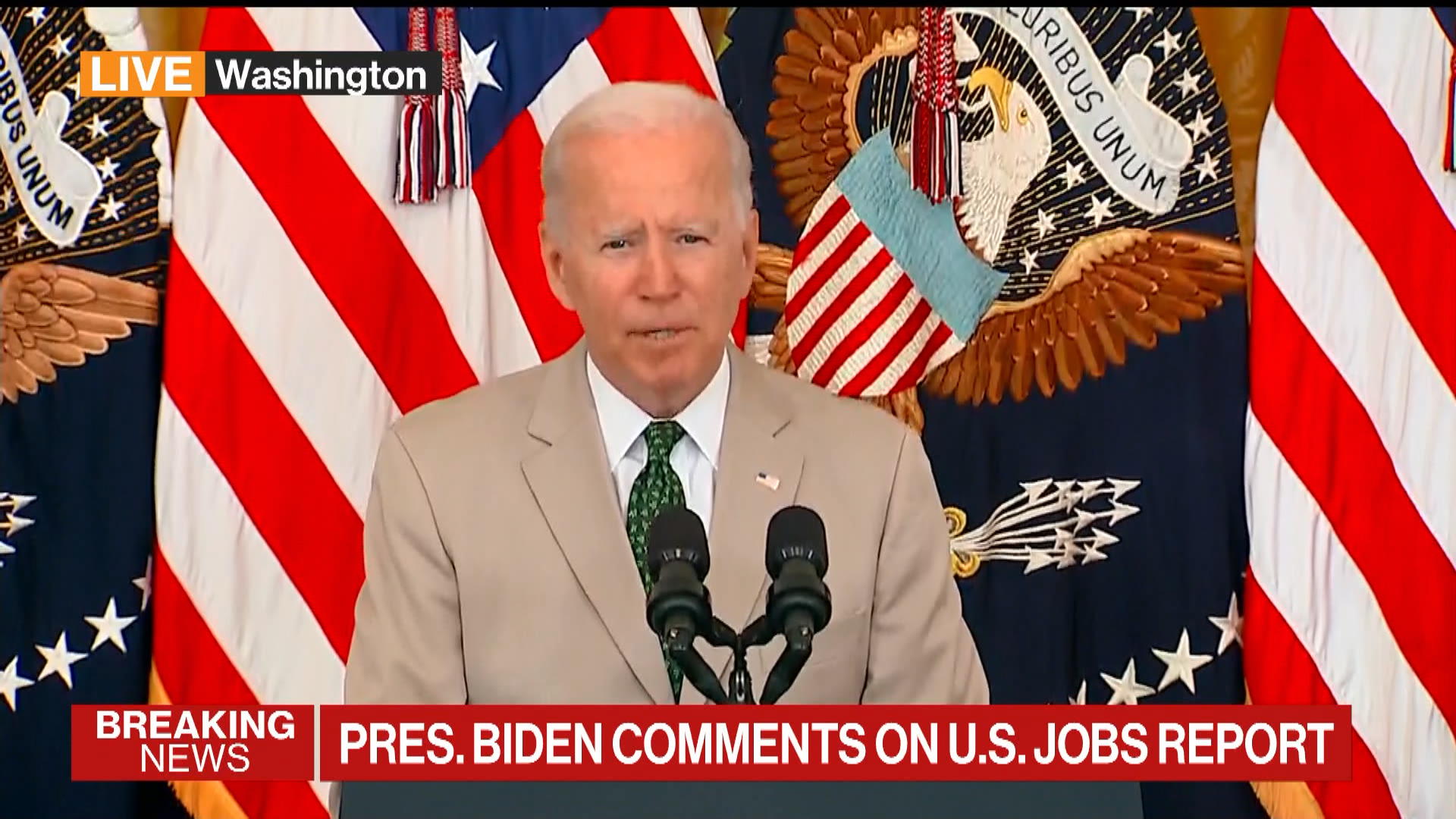 Biden Says Surge in Hiring Shows His Economic Plan ‘Is Working’