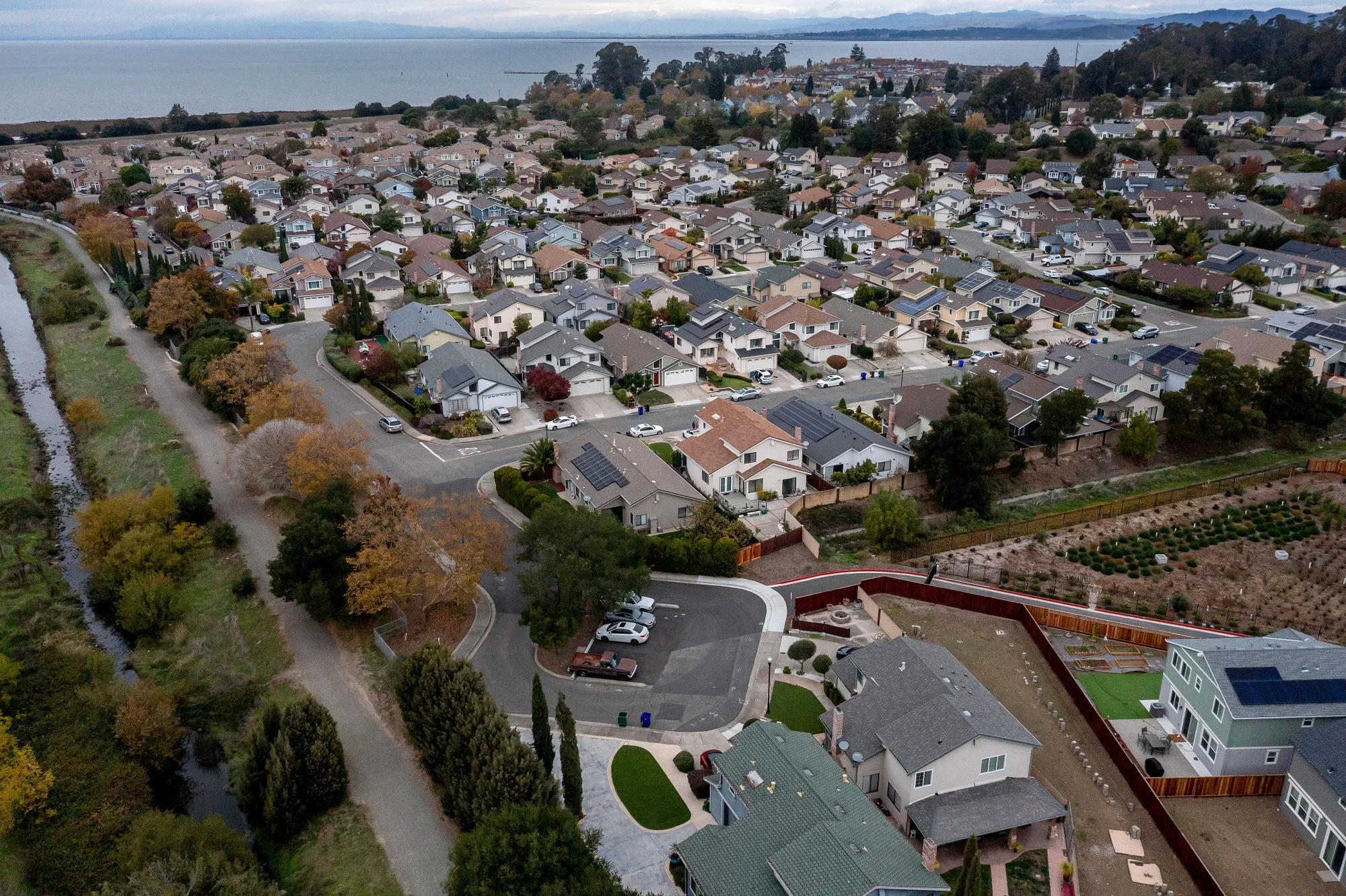 Homes in Hercules, California.