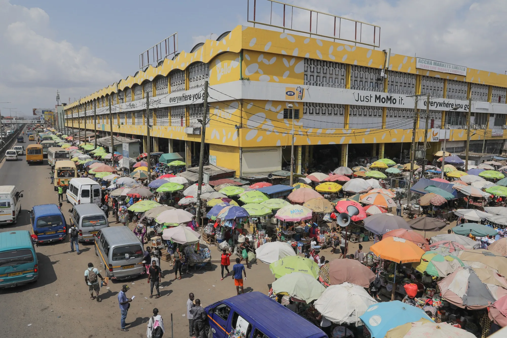 The Kaneshie Market Complex in Accra, Ghana.
