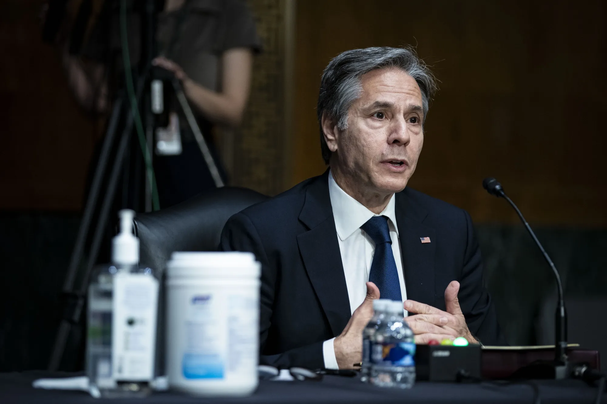 Antony Blinken&nbsp;during a Senate Foreign Relations Committee hearing on June 8.