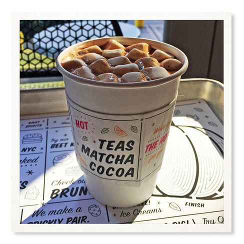 The vegan “Nuts for Hot Cocoa” at By Chloe.