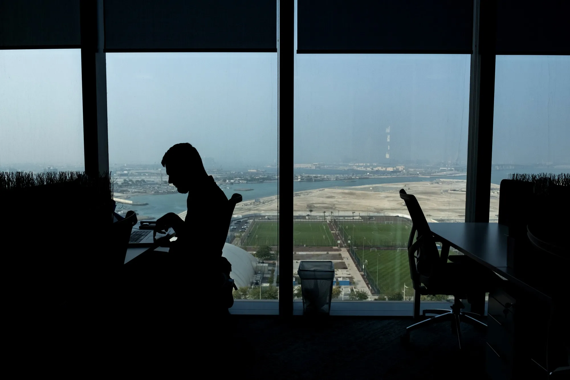 A co-working office space in the Abu Dhabi Global Market.