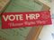 A bumper sticker for Michigan’s Human Rights Party, in Kathy Kozachenko’s scrapbook.