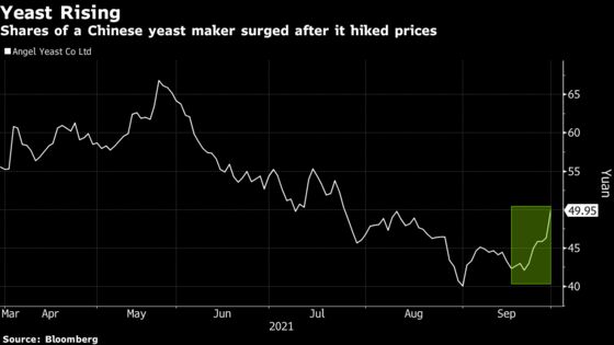 A Yeast Company in China Sees Its Stock Soar After Raising Prices