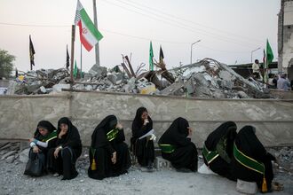 Women Revisit Ruined Al-Shajara School Months After Devastating US Missile Strike
