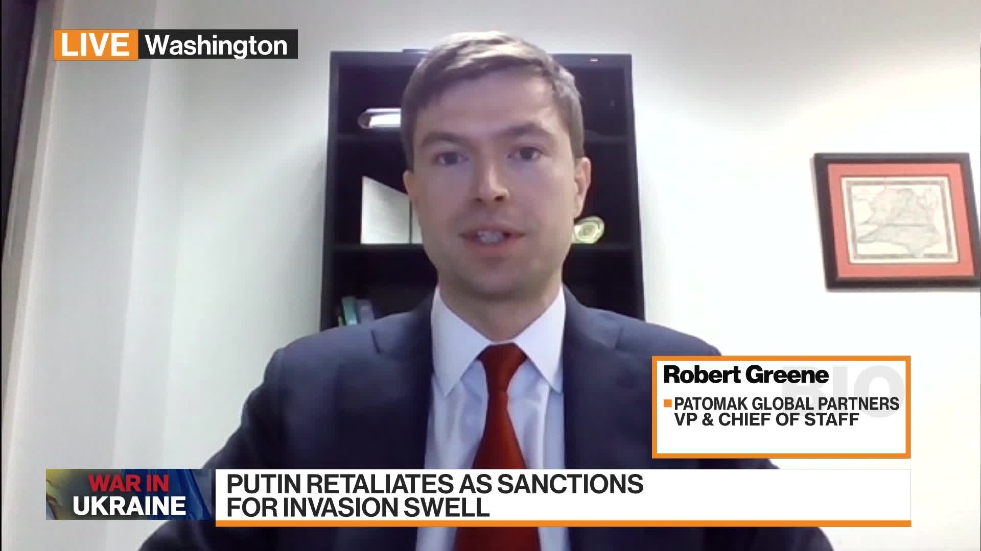 Watch Patomak Global Partners Robert Greene on Russia, Ukraine - Bloomberg