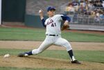 Pitcher Tom Seaver #41 of the New York Mets pitches during an Major League Baseball game at Shea Stadium in the Queens borough of New York City in 1969.