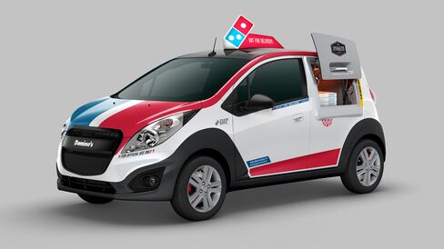 Domino's delivery vehicle