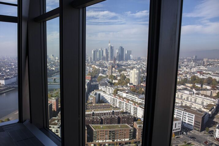 Views Of The Financial District As Goldman CEO Blankfein Tweets About Spending 'A Lot More Time' In Frankfurt