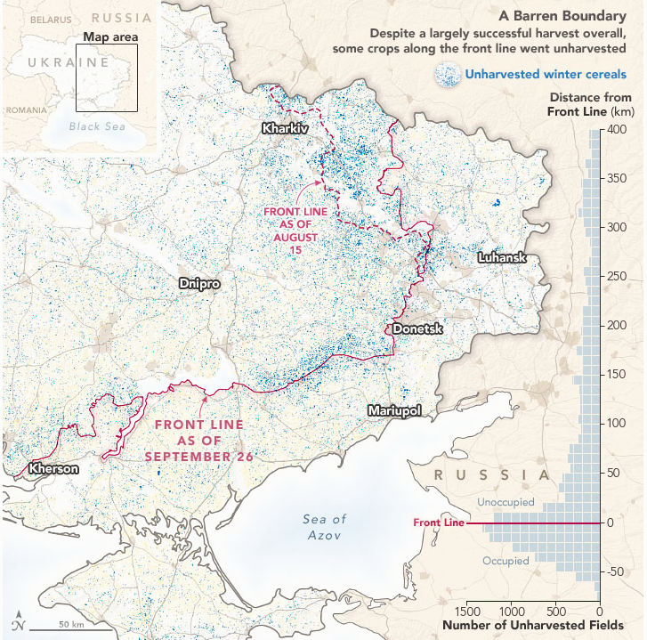 Russia Reaped $1 Billion of Wheat in Occupied Ukraine, NASA Says ...