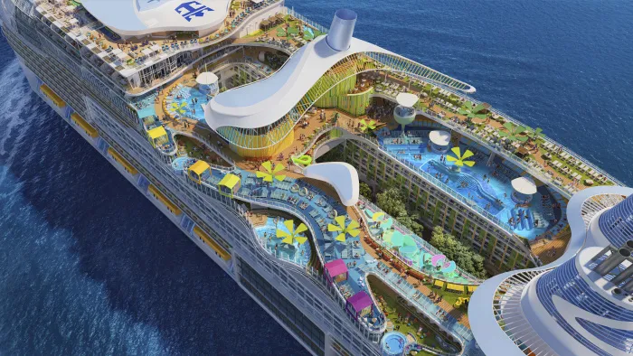 A rendering of the Icon of the Seas