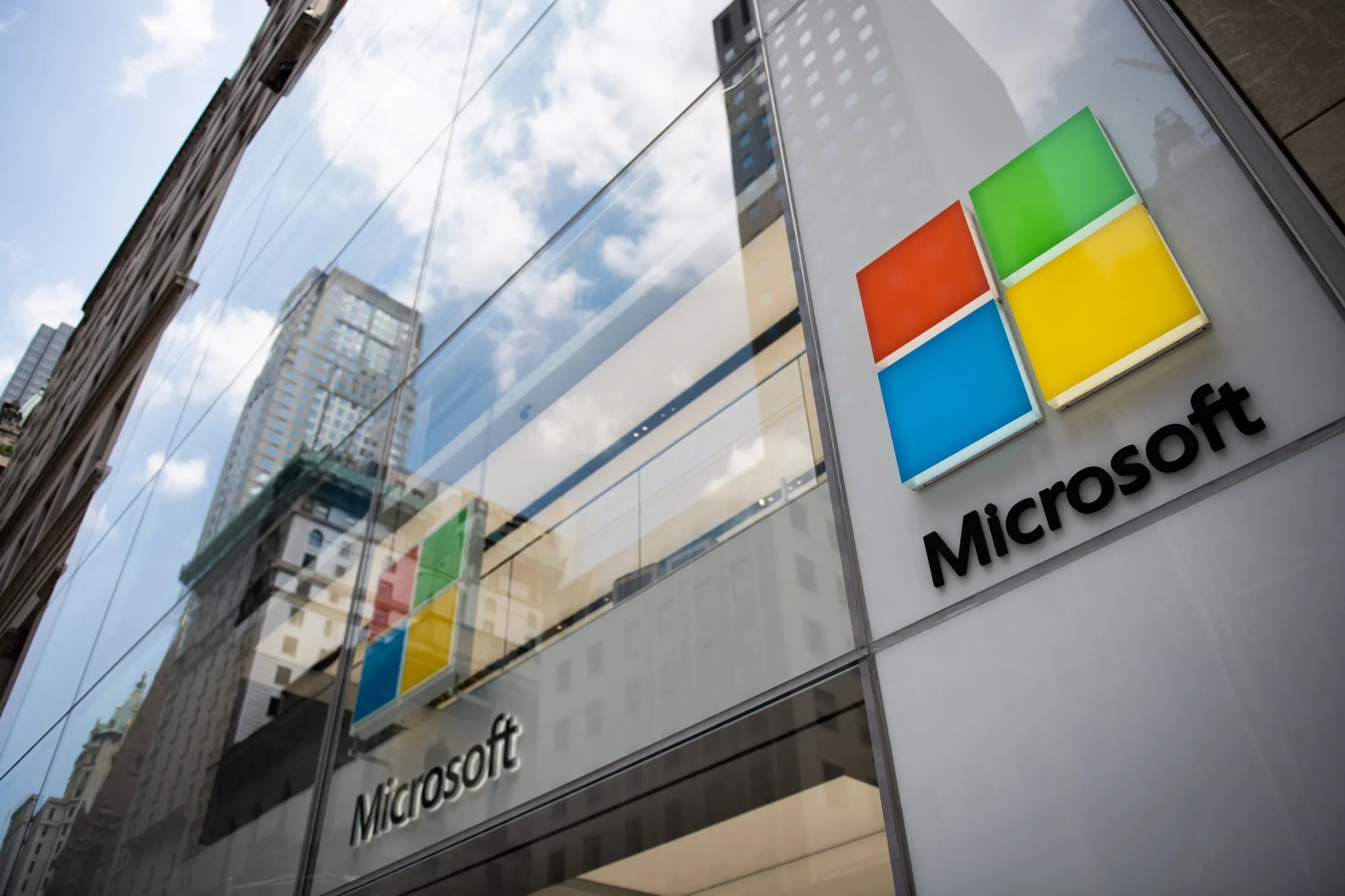 A Microsoft Corp. store in New York.