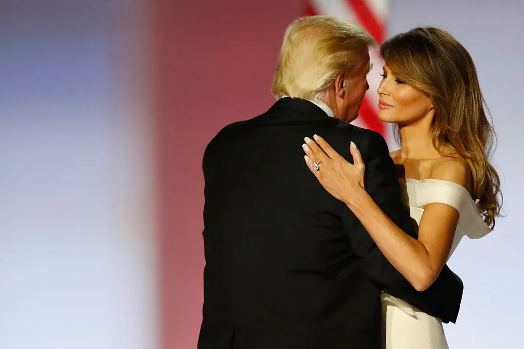 Melania and Donald Trump.