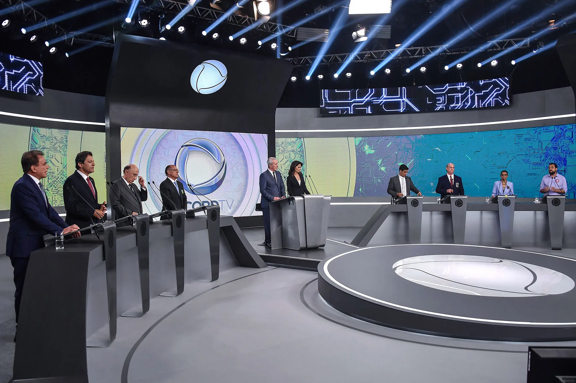 Brazilian presidential candidates take part in the presidential debate&nbsp;in Sao Paulo, Brazil on Sept.&nbsp;30, 2018.