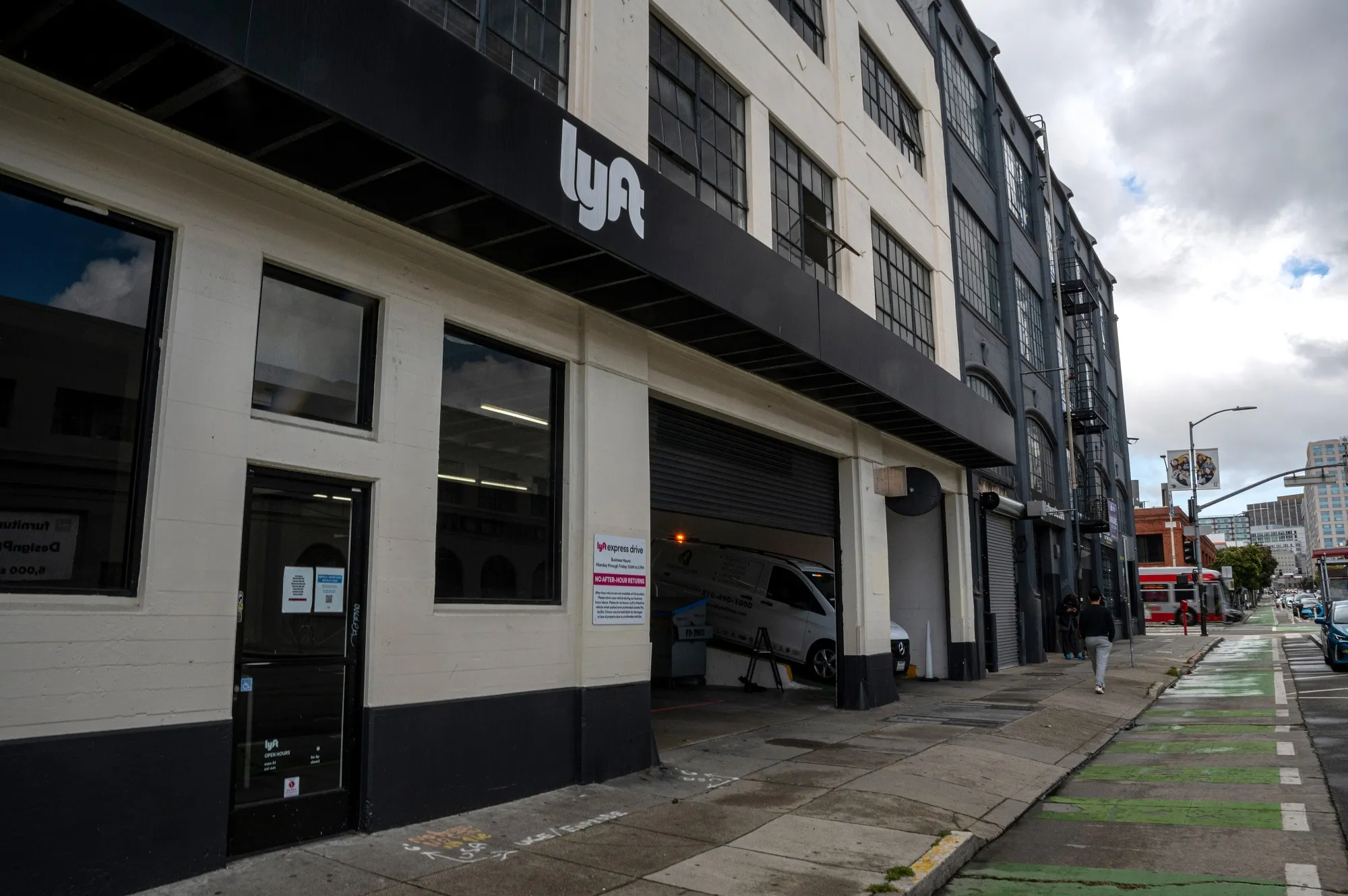 A Lyft drivers lounge in San Francisco.