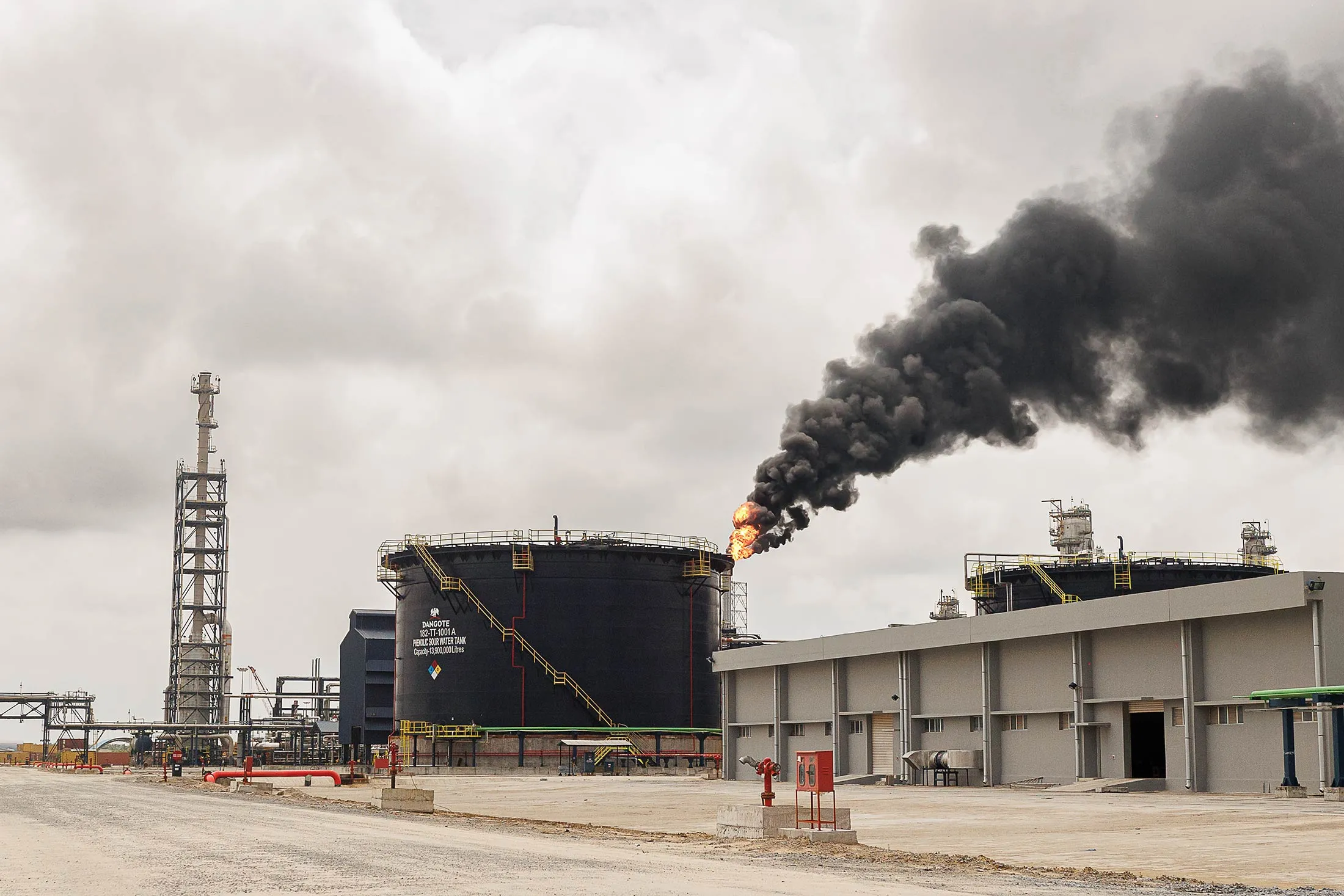 The Dangote oil refinery in Nigeria.