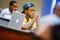 NFL wide receiver Santana Moss participates in a Legal & Ethical Implications of Executive Decision Making class taught by Professor Patricia Abril at the University of Miami as part of their Miami Executive MBA for Artists & Athletes program on Wednesday, June 24, 2015.