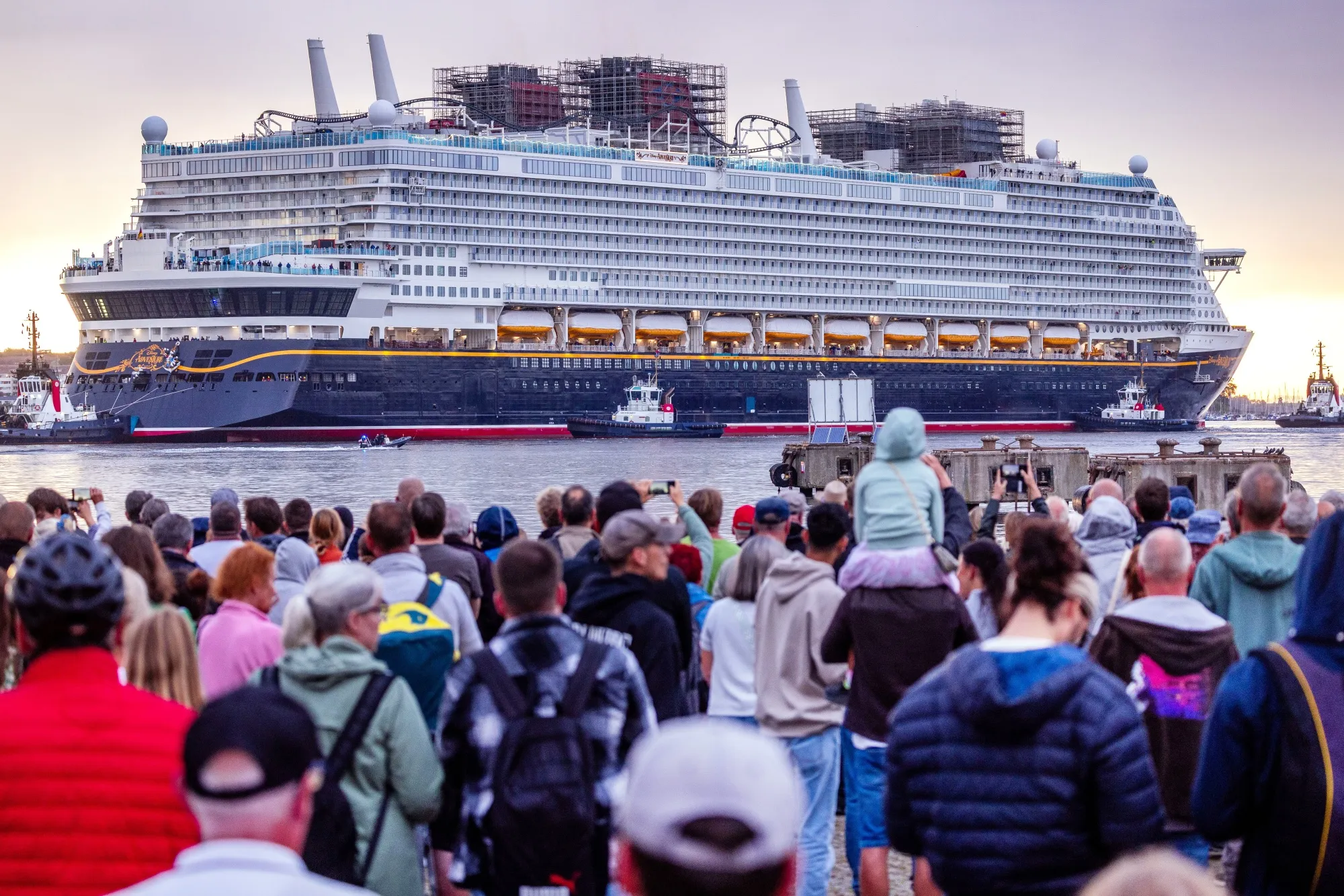 The Disney Adventure vessel in Wismar, Germany, on Sept. 1.