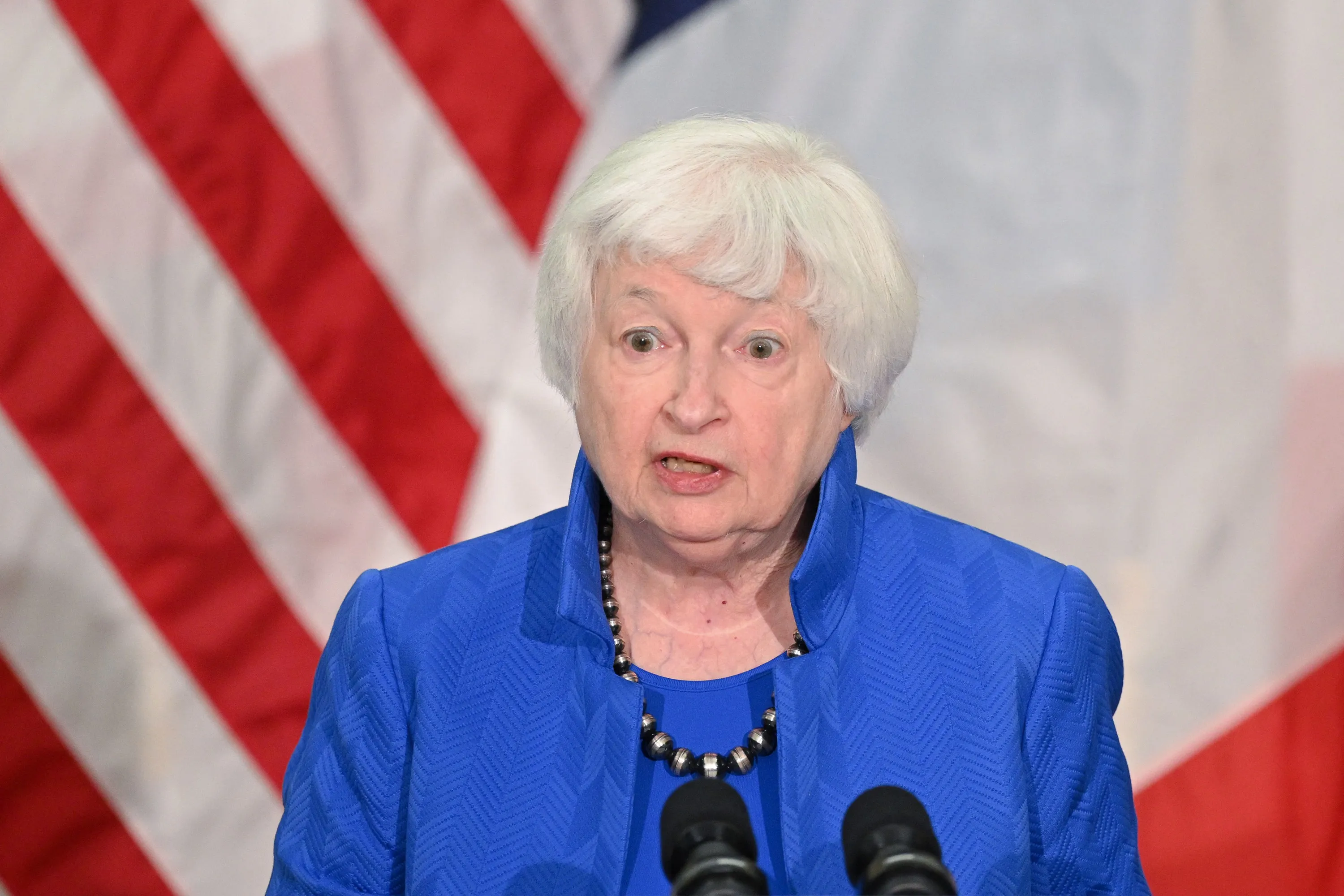 Janet Yellen&nbsp;in Paris on June 22.