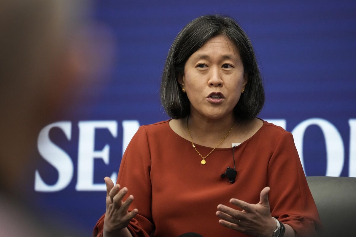 US Trade Rep Katherine Tai ‘Sympathetic’ to EU’s China EV Probe - Bloomberg