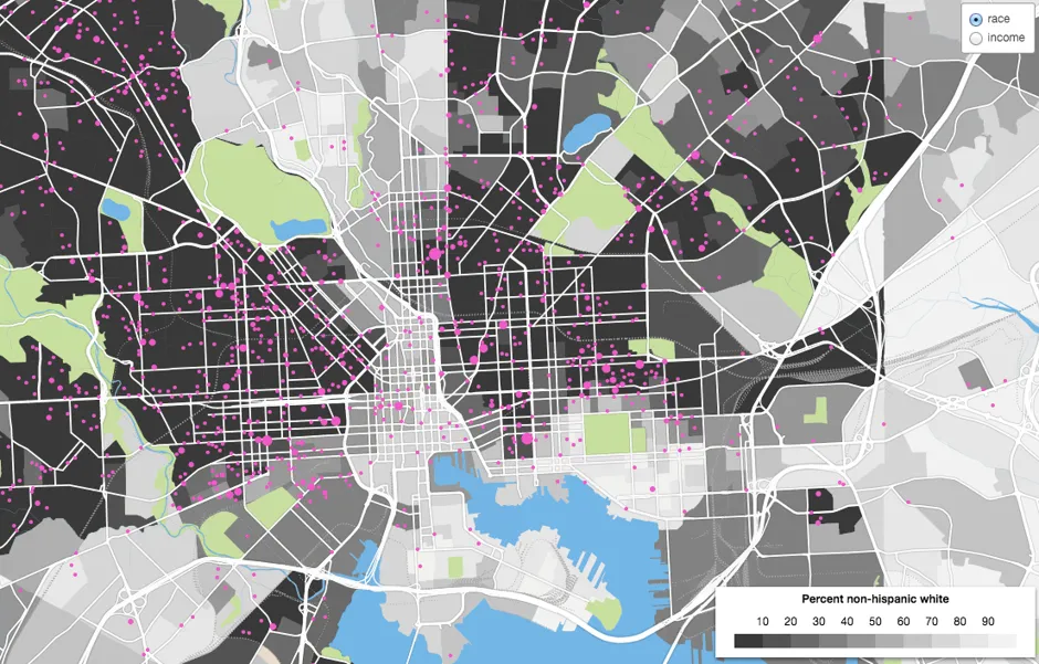 Stingray use in Baltimore, Maryland. 