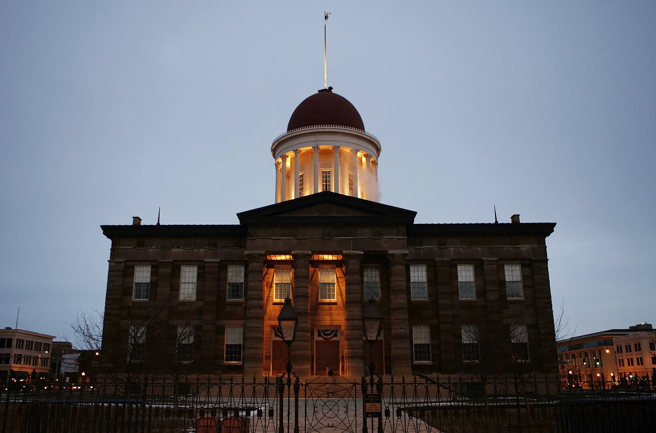 The Illinois State Capitol building in Springfield, Illinois, on Feb. 9, 2007.
