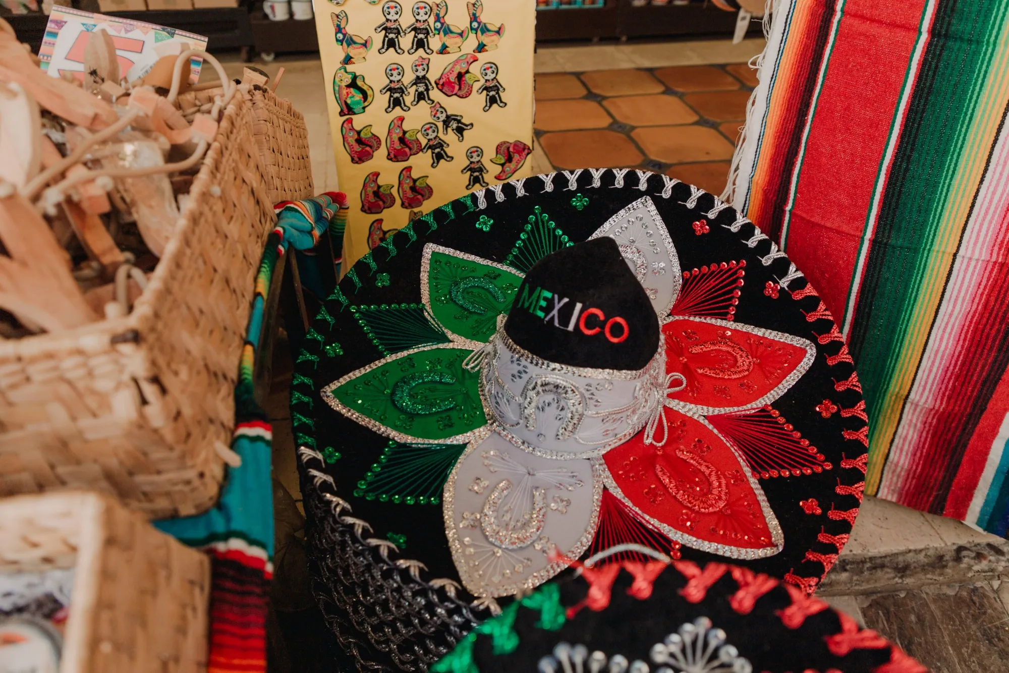 Mexican handcrafts for sale in Cabo San Lucas, Mexico.