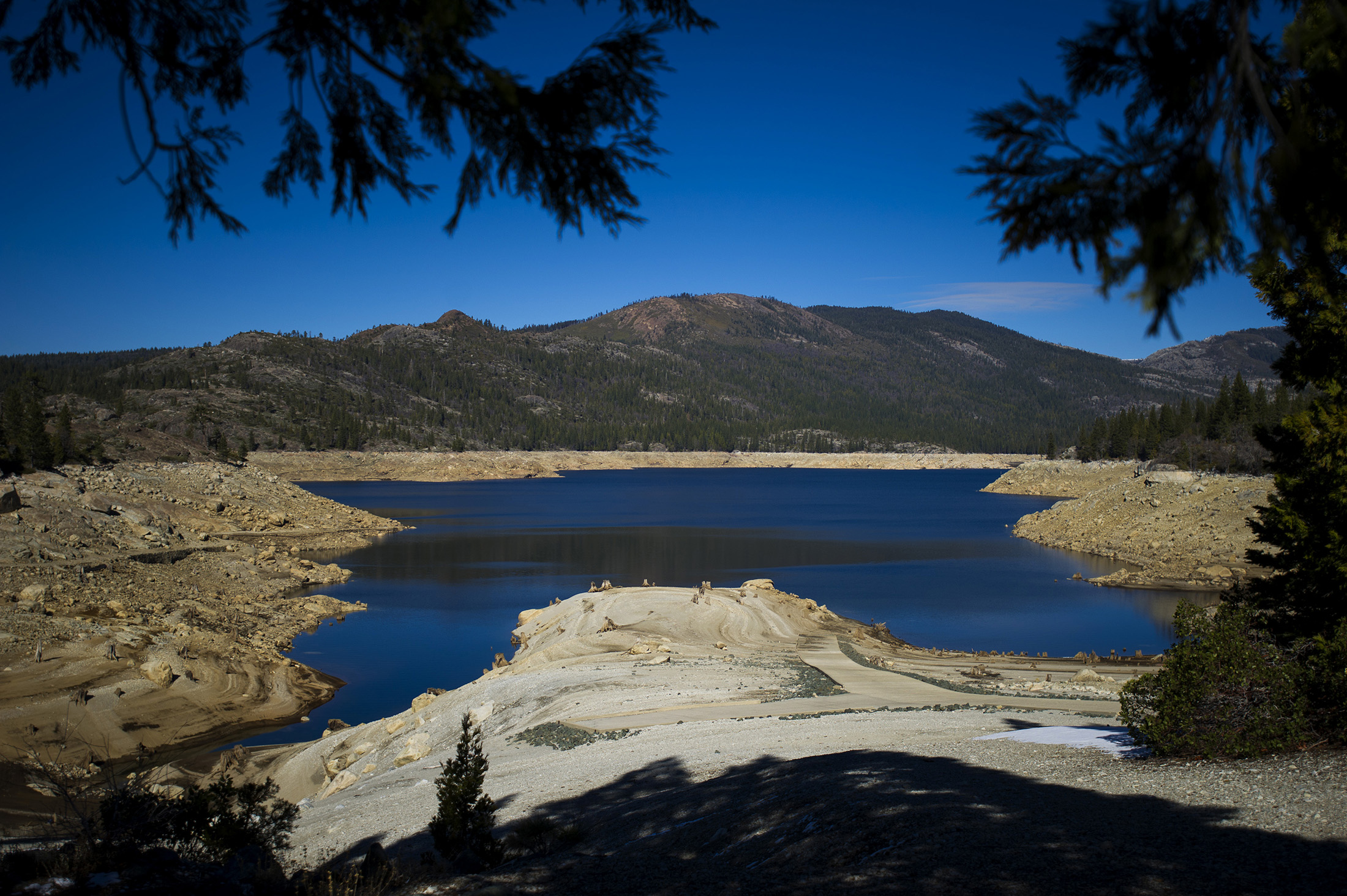 Lake Spaulding, a reservoir created by Lake Spaulding Dam in Nevada county, California, U.S.
