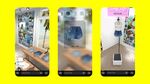 American Eagle’s AR connected lens on Snapchat.
