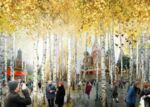A rendering of Zaryadye Park, now under construction in the Moscow. &quot;You can lose yourself in the park and the city disappears,&quot; says co-designer Charles Renfro. 