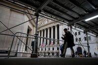 Traders On The Floor Of The New York Stock Exchange As Fed Chair Powell Holds New Conference