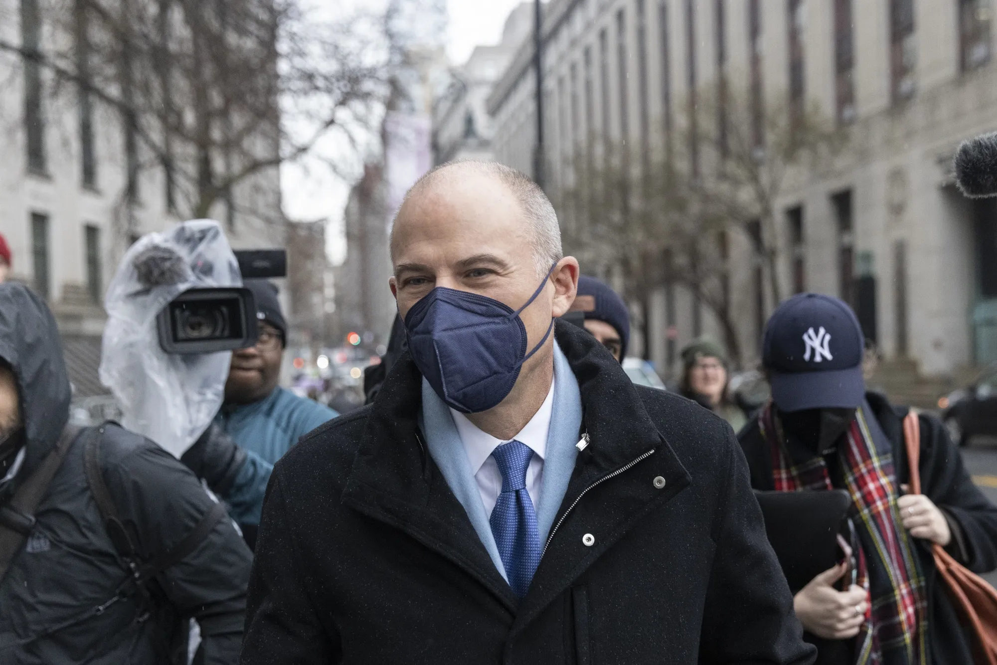Michael Avenatti arrives at federal court in New York, Uon Feb. 3.
