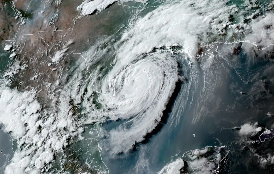 Hurricane Beryl on July 7.