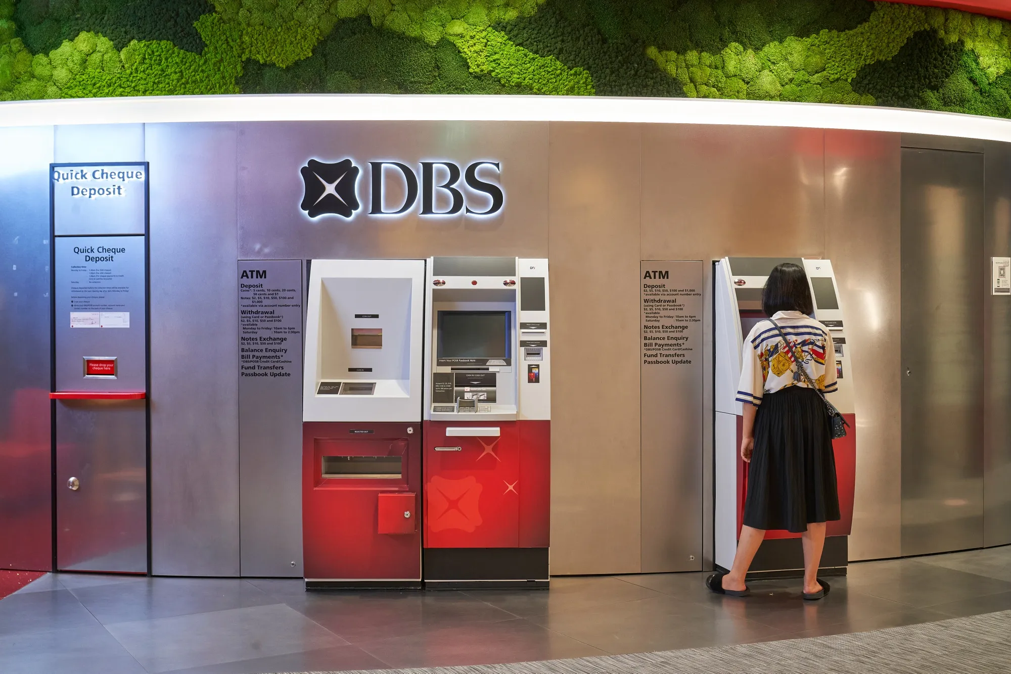 Operations at a DBS Branch as Bank Sees Rebound