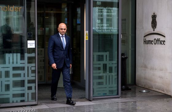 U.K.'s Javid Makes Peace With Police, Breaks With May's Approach