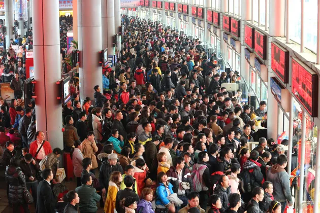 Travel chaos in China during last year's Lunar New Year