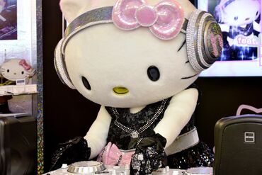 Sanrio's dj Hello Kitty is seen on displ